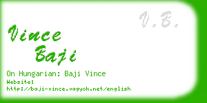 vince baji business card